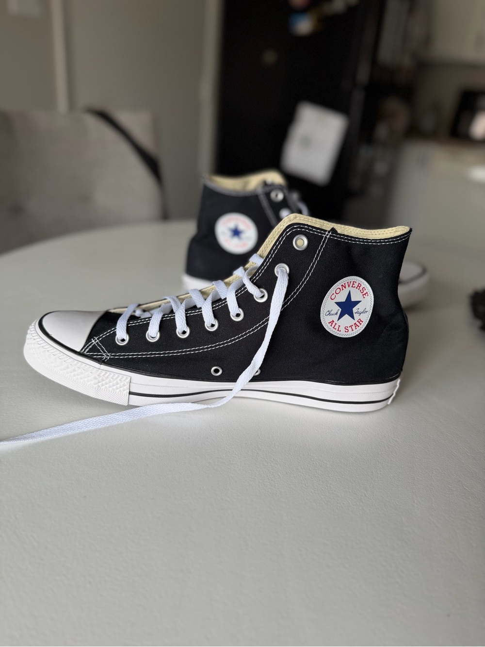 Converse High Top Sneakers - Black with White Trim